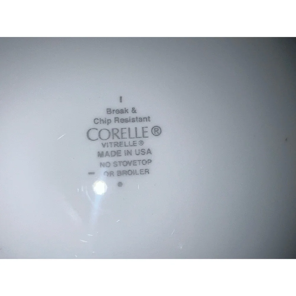 Corelle‎  Vitrelle white serving bowls vintage 12